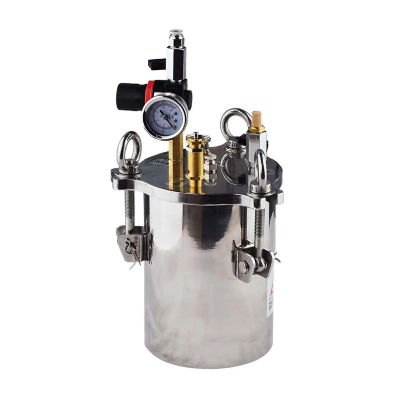 Easy-to-Operate Stainless Steel Pressure Dispenser Bucket with Liquid Level Display Funnel Convenient Pressure Vessels Barrel