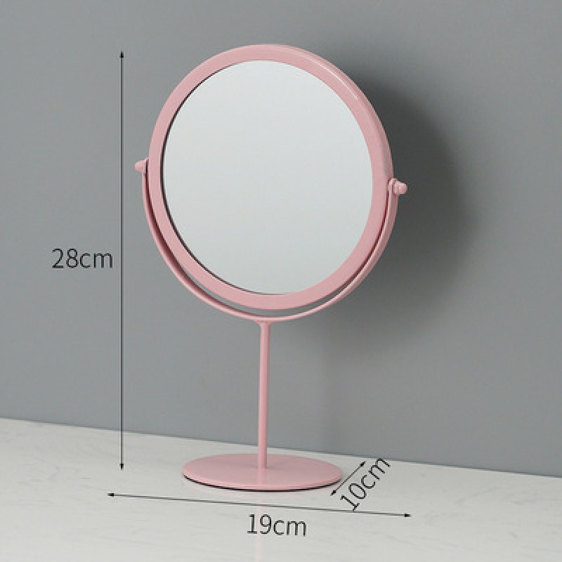 2025 Standing Iron Art Mirror High Foot Mirror Vintage Golden Makeup Golden Metal Stand Vanity Decor Mirror