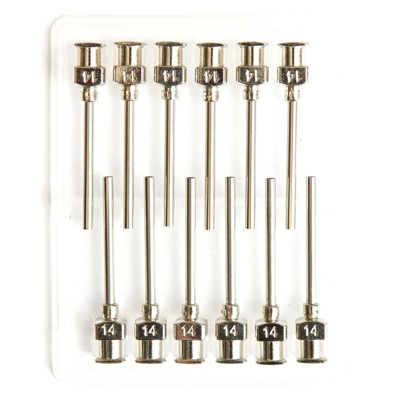 Copper Multiple Sizes Needles (14G-25G) 1 Inch Copper Needles Industrial Glue Dispensing Needles