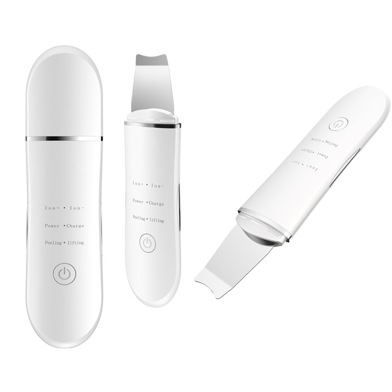 Face Skin Spatula Deep Cleansing Facial Peeling Electric Ultrasonic Spatula Machine Facial Skin Scrubber