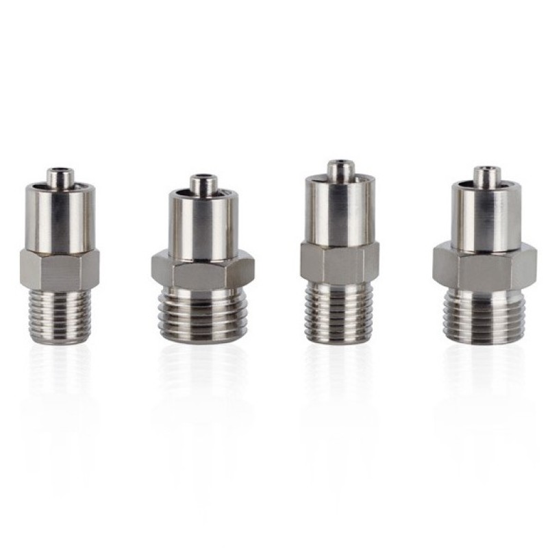 YOLLEX Nickel-plated Brass Tip Fitting Connector Barb to Male Female Dispensing Needle 6*4mm Tube Adapter