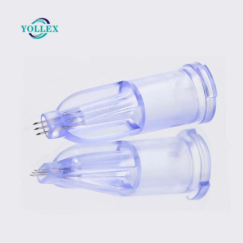 1.20 mm 34G Agujas Nanosoft New 3 Pin Meso Nano Needles 1.50mm Agujas Nano Soft Microneedles Microagujas Nanosoft