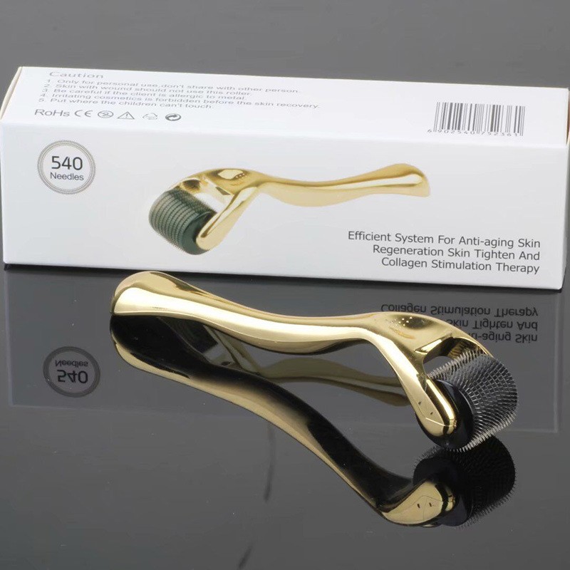 Facial Beauty Regrowth 540 Micro Needle Black Derma Roller Professional Face Care 540 Derma Roller