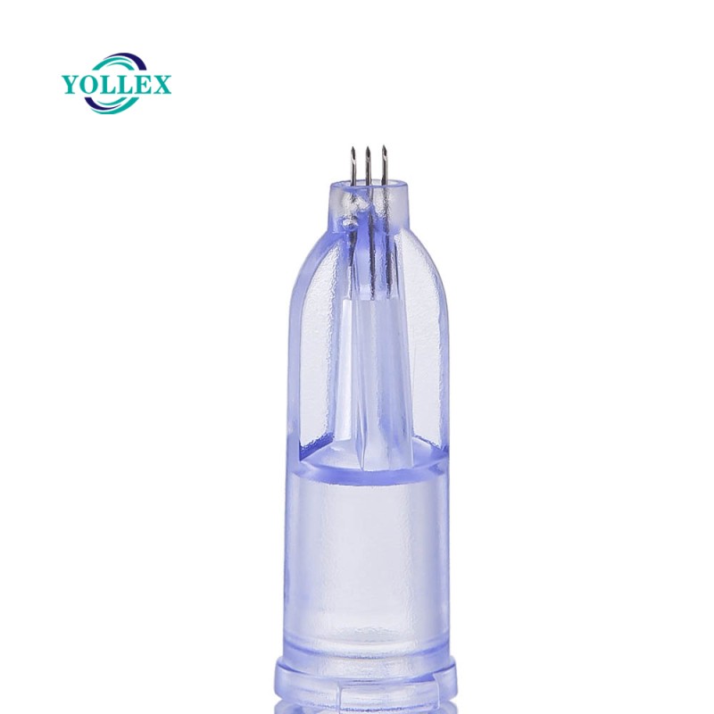 1.20 mm 34G Agujas Nanosoft New 3 Pin Meso Nano Needles 1.50mm Agujas Nano Soft Microneedles Microagujas Nanosoft