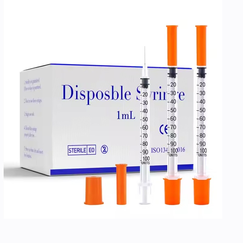 EO Sterile Disposable Insulin Syringe Tattoo 30G 31G Needle U-100 0.5ml 1ml Insulin Syringe for Tattoo Needle