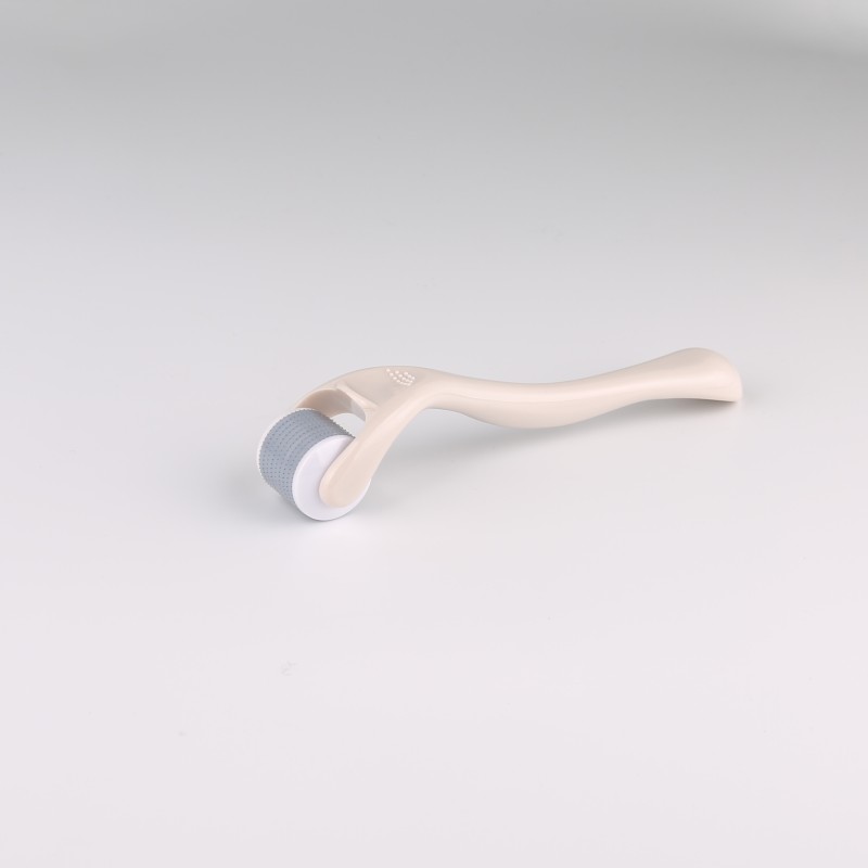 CE RoSH Beige Miconeedling Skin Roller 540 Selectable Needle Length 0.2 mm to 3mm Hair Regrowth Facial Beauty Derma Roller