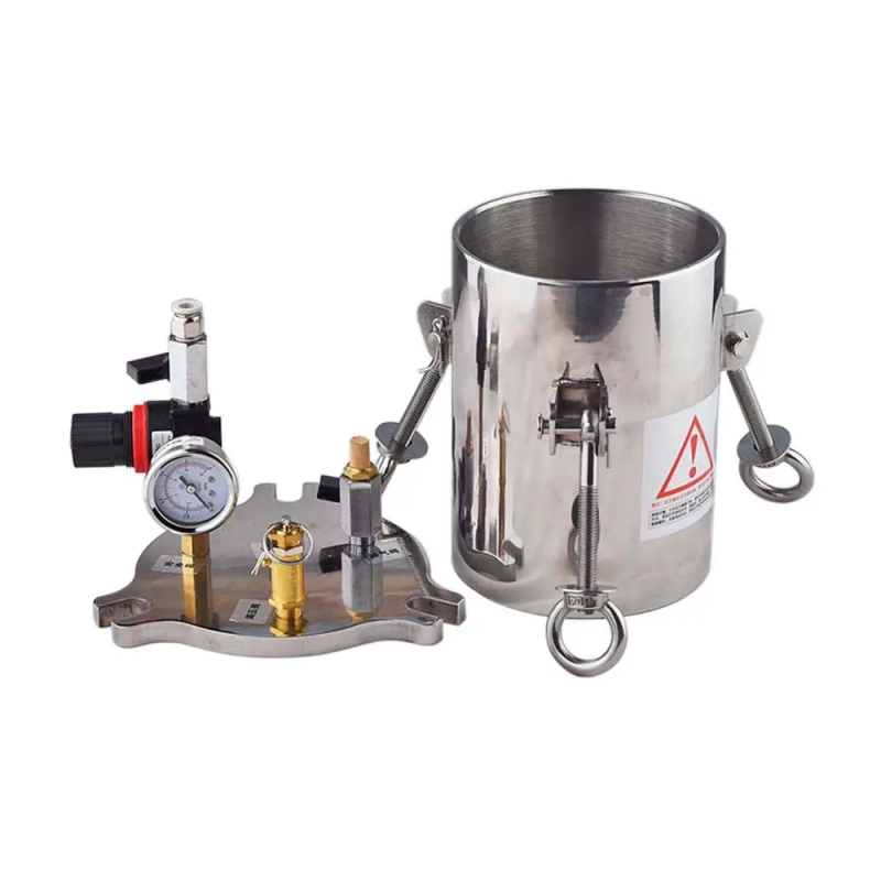 Easy-to-Operate Stainless Steel Pressure Dispenser Bucket with Liquid Level Display Funnel Convenient Pressure Vessels Barrel