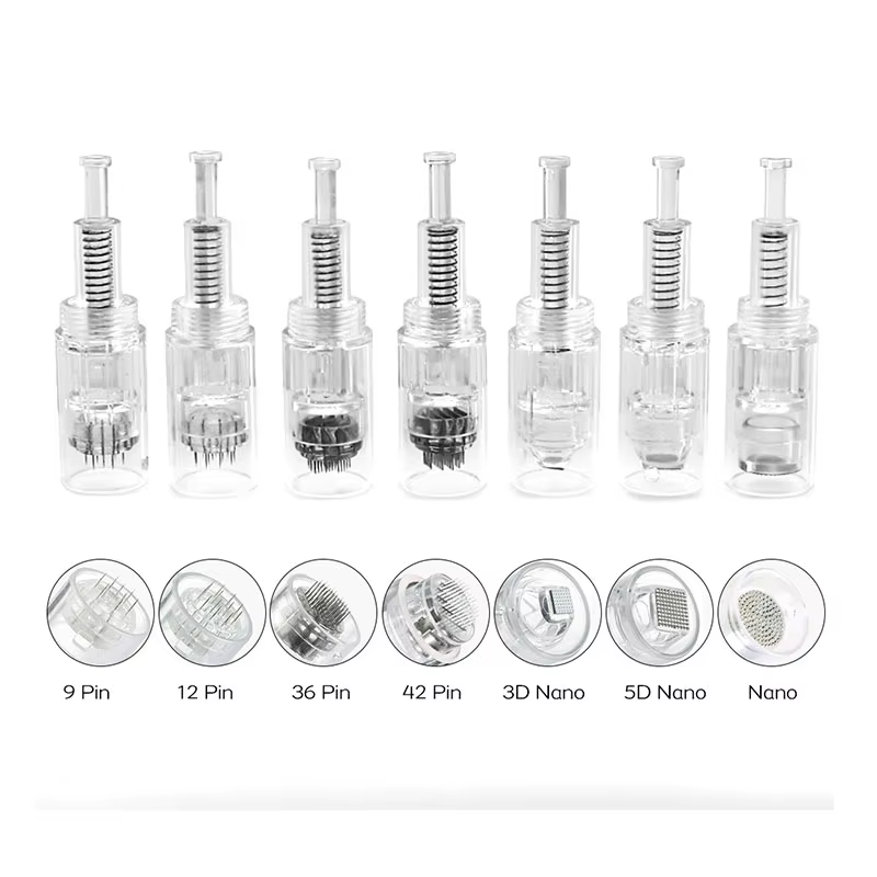 Wholesale Electric Micro Screw Needle Skin Pen Micro Needling Therapy Systems Nano Needles Cartridge Mesotherapy