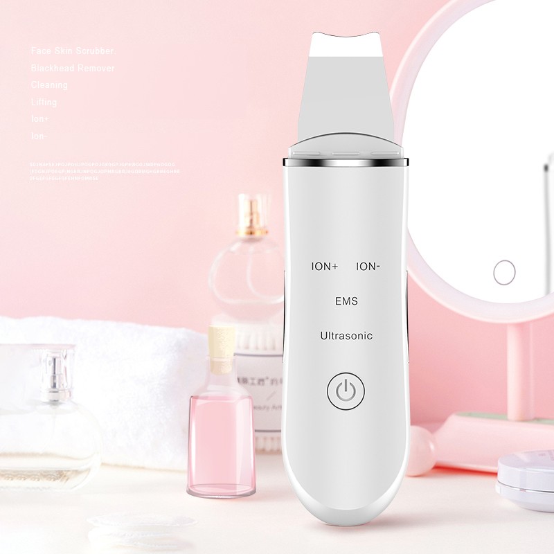 Face Skin Spatula Deep Cleansing Facial Peeling Electric Ultrasonic Spatula Machine Facial Skin Scrubber