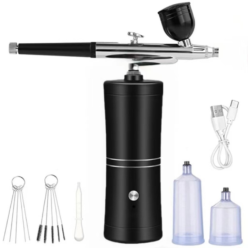 Tattoos Airbrush Kit Portable Hair Nail Paint Makeup Spray Gun Injector Facial Mist Sprayer Airbrush Kit with Compressor