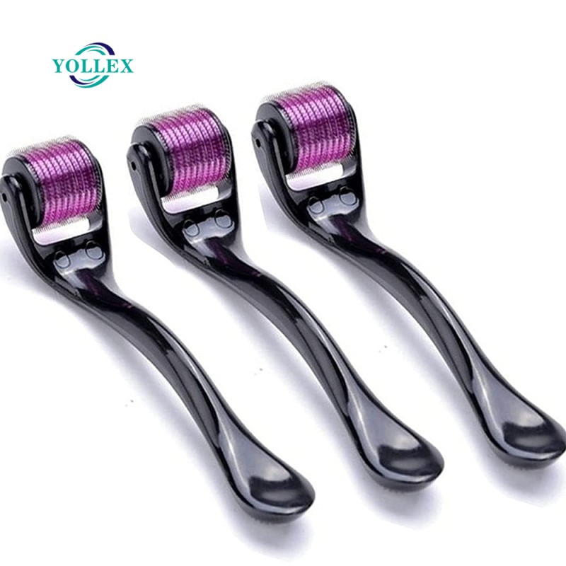 Micro Needle Derma Roller 540 Facial Beauty Purple Mesotherpy for Skin Care Facial Treatment