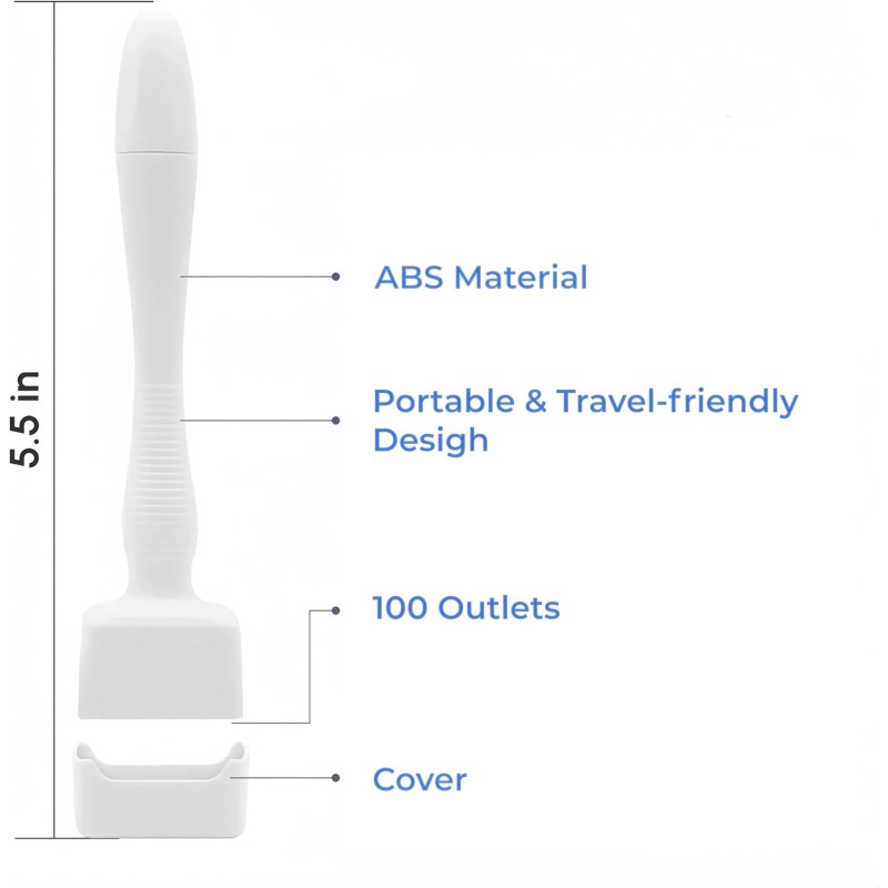 Adjustable Derma Roller Stamp DRS 140A Adjustment Needle Length Microneedling Cosmetic Treatment of Dermatology Scaring Removal