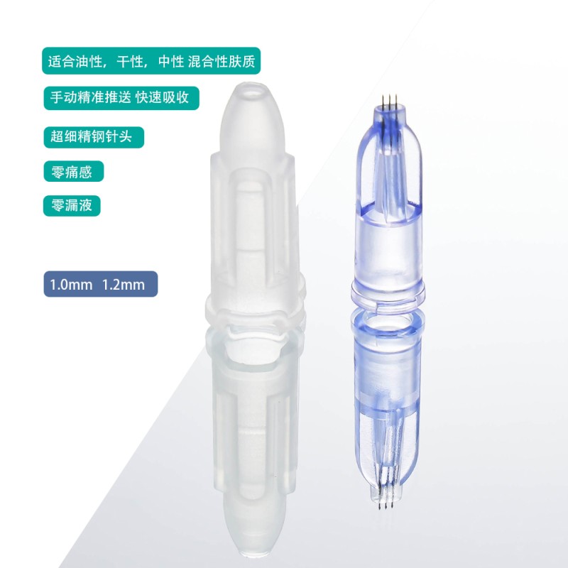 1.20 mm 34G Agujas Nanosoft New 3 Pin Meso Nano Needles 1.50mm Agujas Nano Soft Microneedles Microagujas Nanosoft