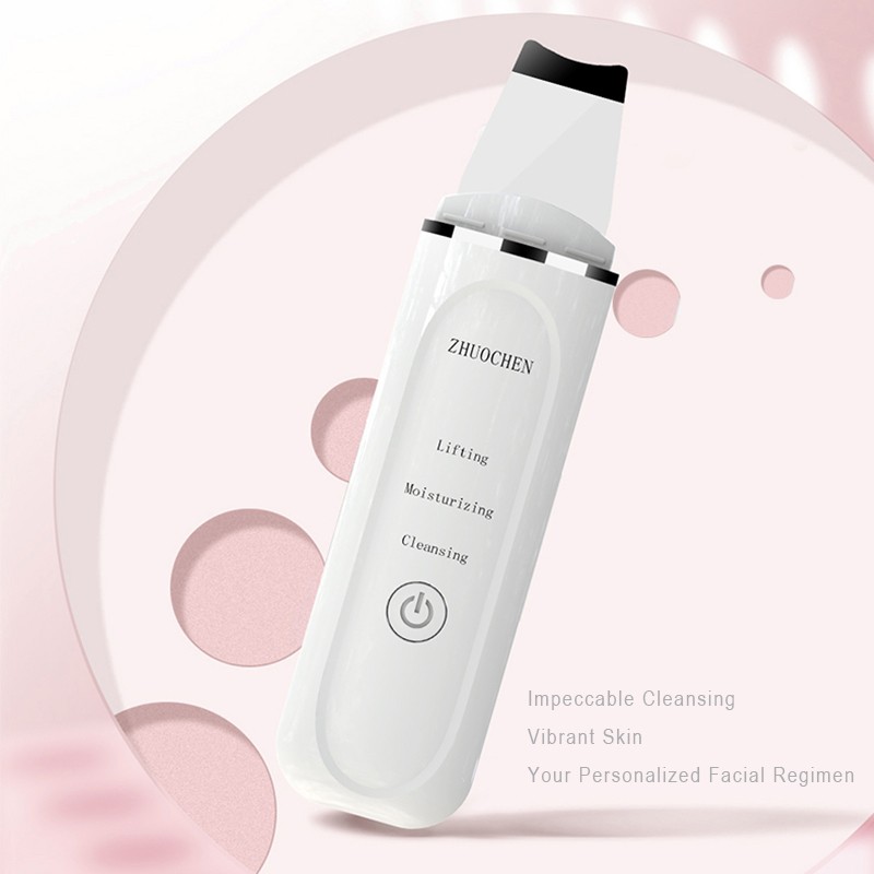 Face Skin Spatula Deep Cleansing Facial Peeling Electric Ultrasonic Spatula Machine Facial Skin Scrubber