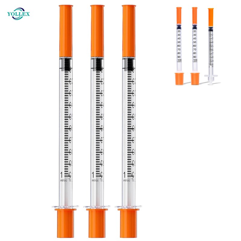 Disposable Insulin Syringe 1ml 0.5ml 30G 1/2" Needle U100 Tattoo Cartridge Disposable Syringe Tattoo Needle
