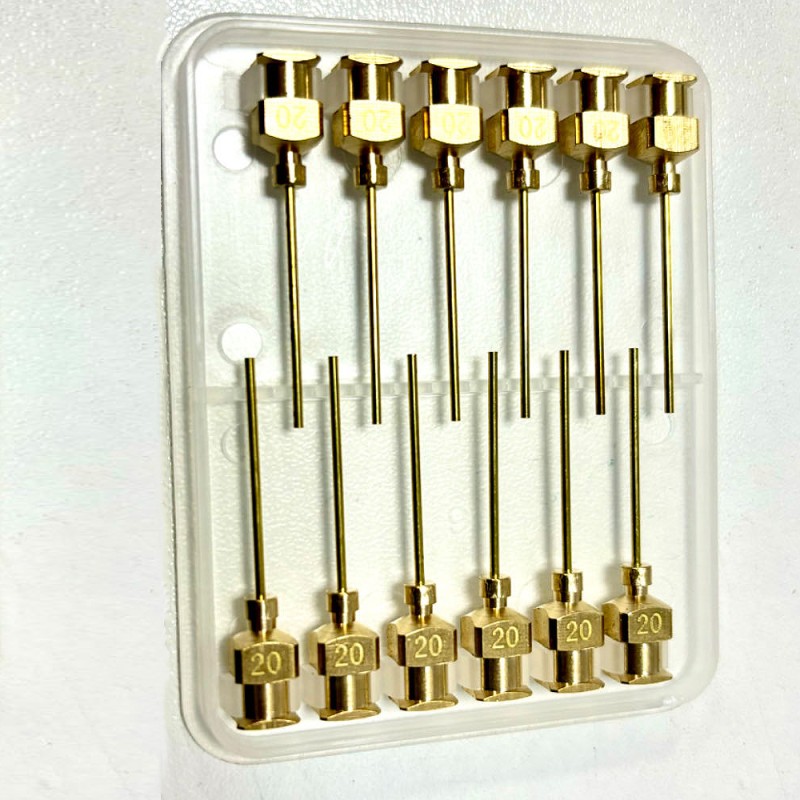 Copper Multiple Sizes Needles (14G-25G) 1 Inch Copper Needles Industrial Glue Dispensing Needles