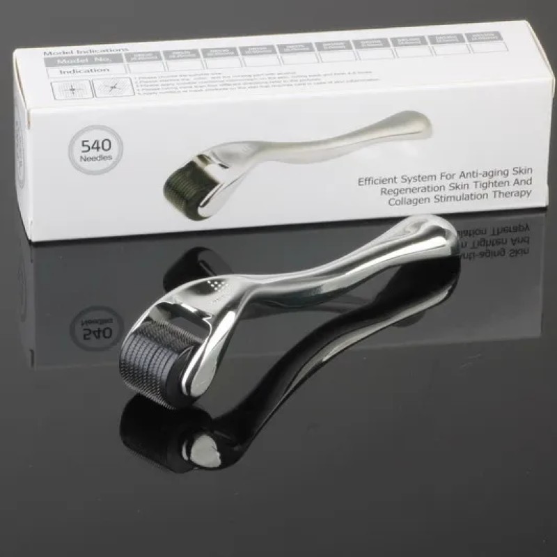 Facial Beauty Regrowth 540 Micro Needle Black Derma Roller Professional Face Care 540 Derma Roller