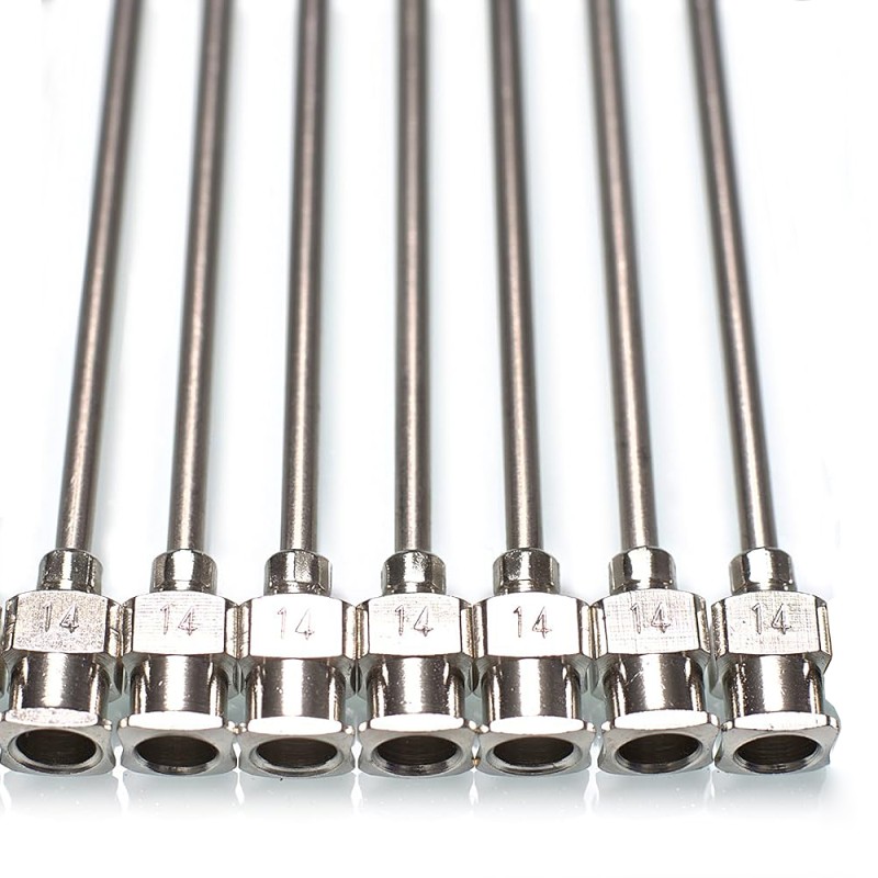 Copper Multiple Sizes Needles (14G-25G) 1 Inch Copper Needles Industrial Glue Dispensing Needles