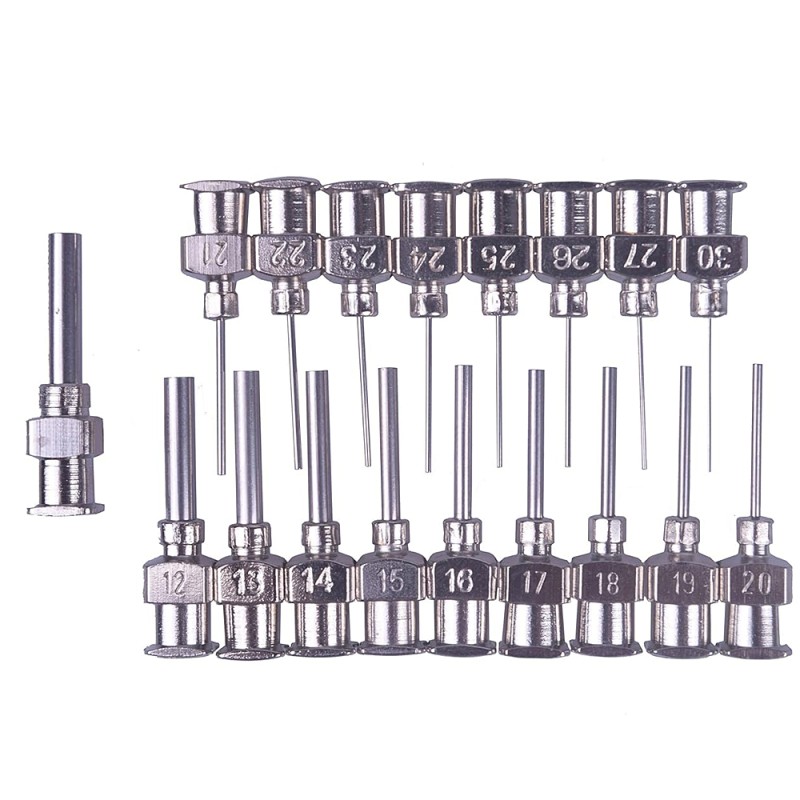 YOLLEX Wholesale 1/4 Inch 0.25 Inch Stainless Steel Dispenser Needle Blunt Tip Metal Industrial Needle