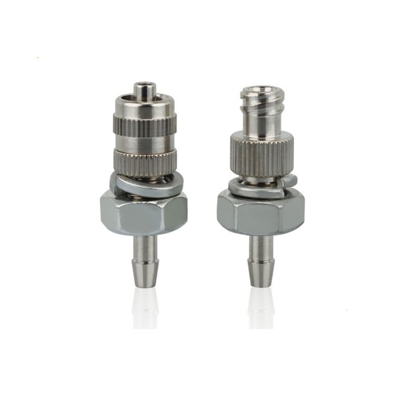 YOLLEX Nickel-plated Brass Tip Fitting Connector Barb to Male Female Dispensing Needle 6*4mm Tube Adapter