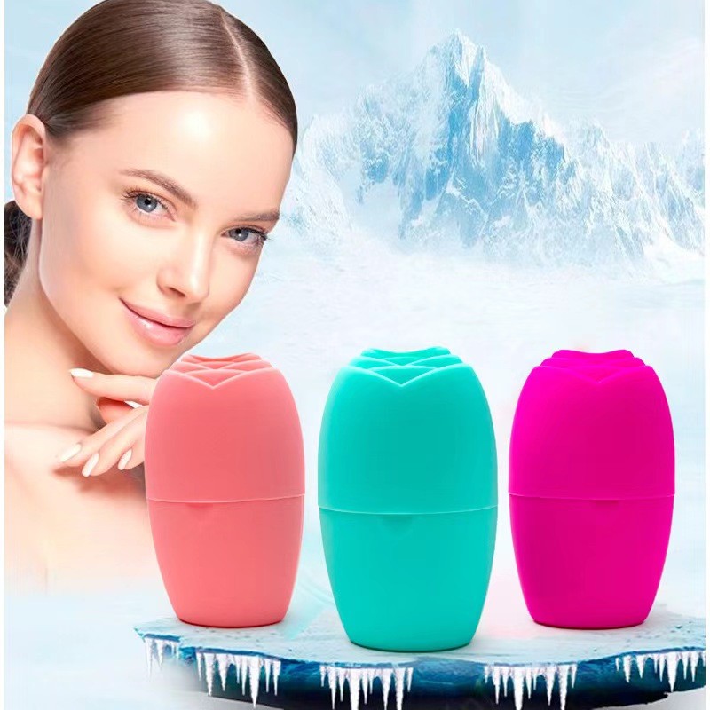 Mini Size Face Beauty Massage Silicone Face Ice Cube Beauty Products Facial Ice Massage Roller Capsule Face Ice Mold