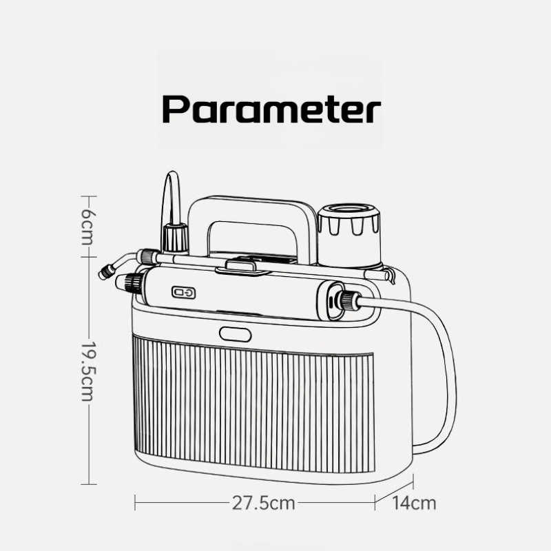 Agricultural Electric Backpack Sprayer 5L Farm Garden Pesticide Household Atomizer Knapsack Power Sprayer