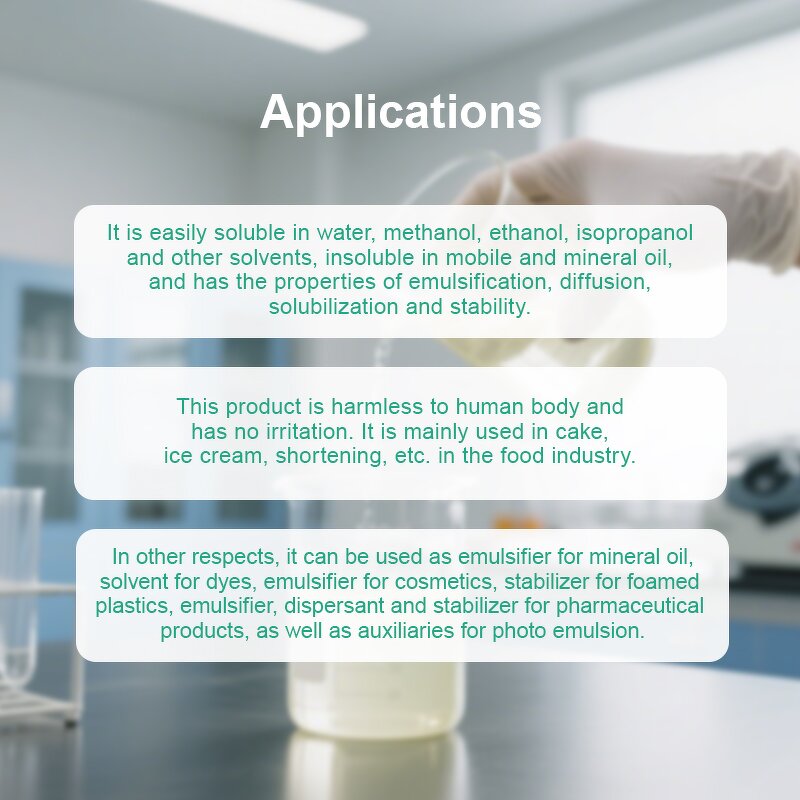 Polysorbate 20 Manufacturer - Tween 20 Surfactant Emulsifier