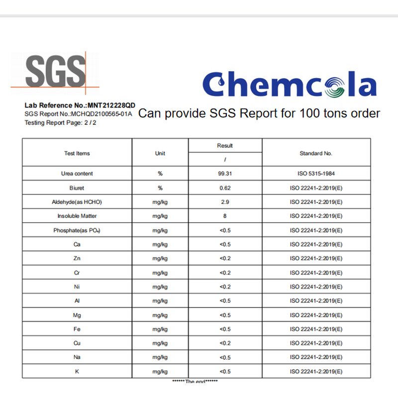 Automotive Urea Factory - 46% Prilled Industrial Grade