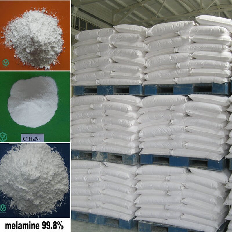 Melamine Raw Material Supplier - C3H6N6 99.8% White Powder