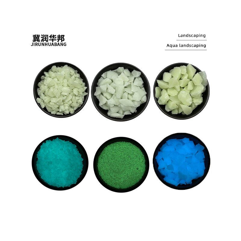 Glow in Dark Aggregate Supplier - Color Changing Natural Small Stone