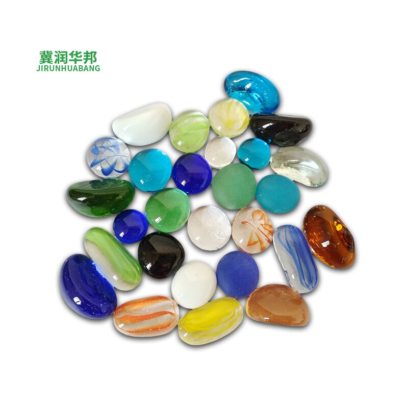 Artificial Stone Supplier - Colored Glass Color Stones Garden Sea