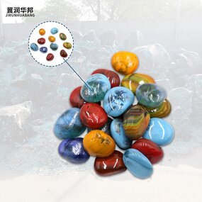 Decorative Pebble Stones Manufacturer - Mixed Color Cobble Non Toxic