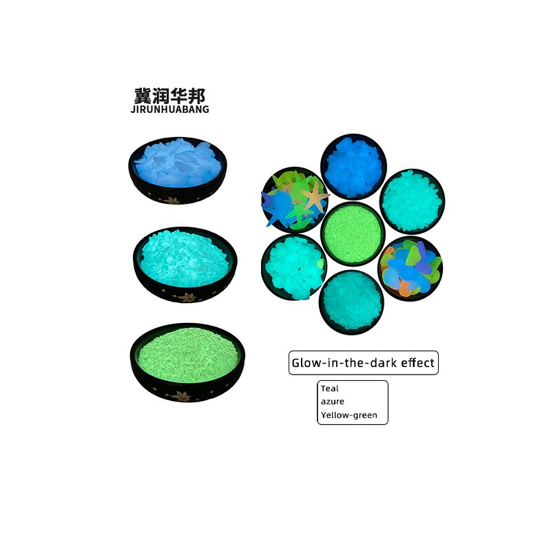 Glow in Dark Aggregate Supplier - Color Changing Natural Small Stone