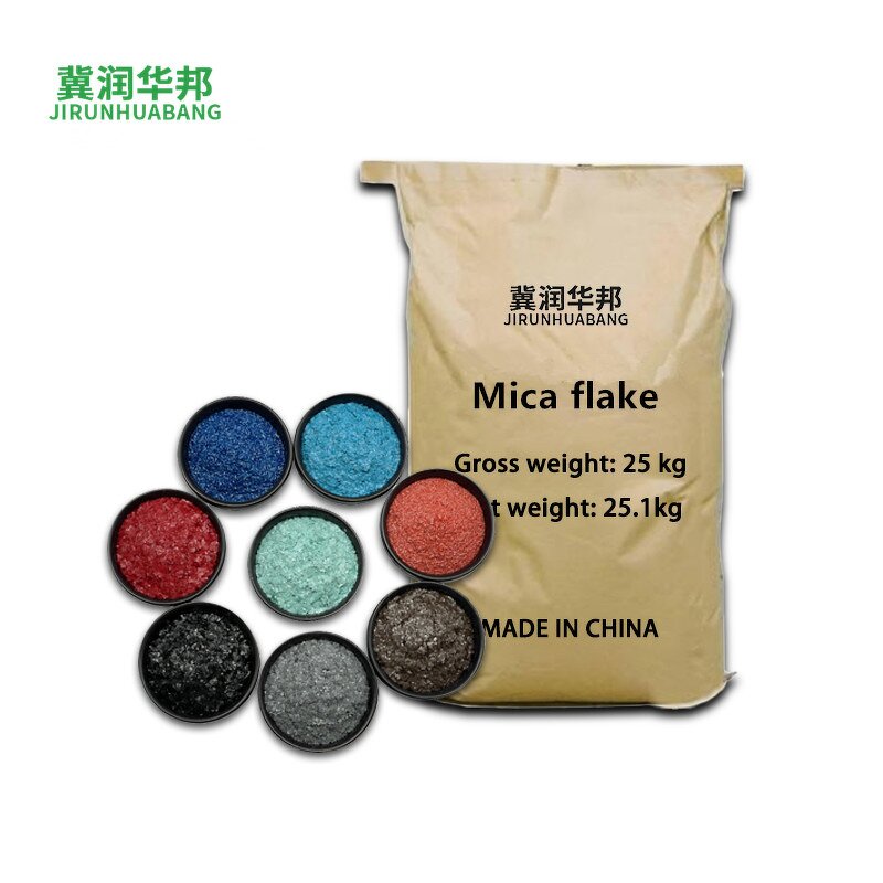 Mica Flakes Manufacturer - Muscovite Golden Epoxy Mica Chips Wholesale