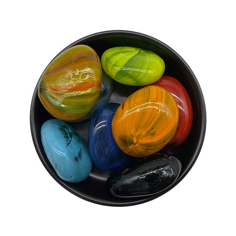 Glass Pebbles Manufacturer - Swimming Pool Use Garden Decoration