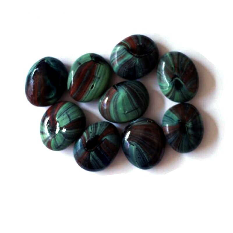 Glass Stone Manufacturer - Engraving Glass River Stones Round Cut