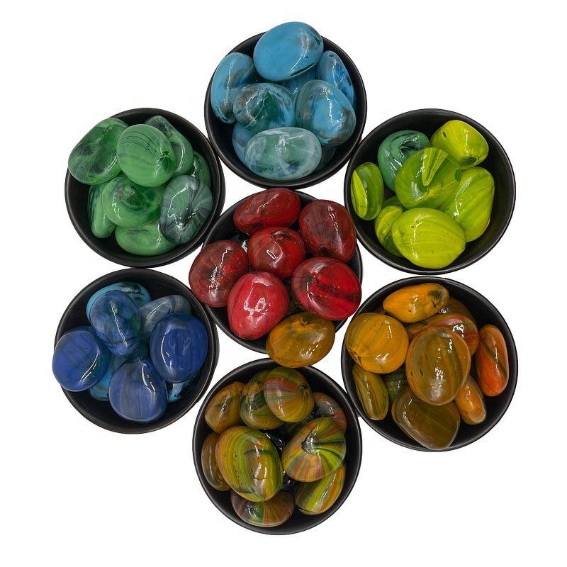 Glass Pebbles Manufacturer - Swimming Pool Use Garden Decoration