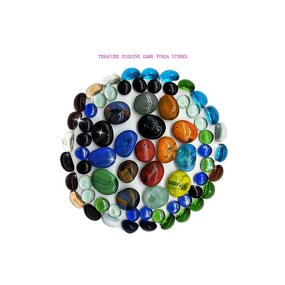 Glass Stone Manufacturer - Engraving Glass River Stones Round Cut