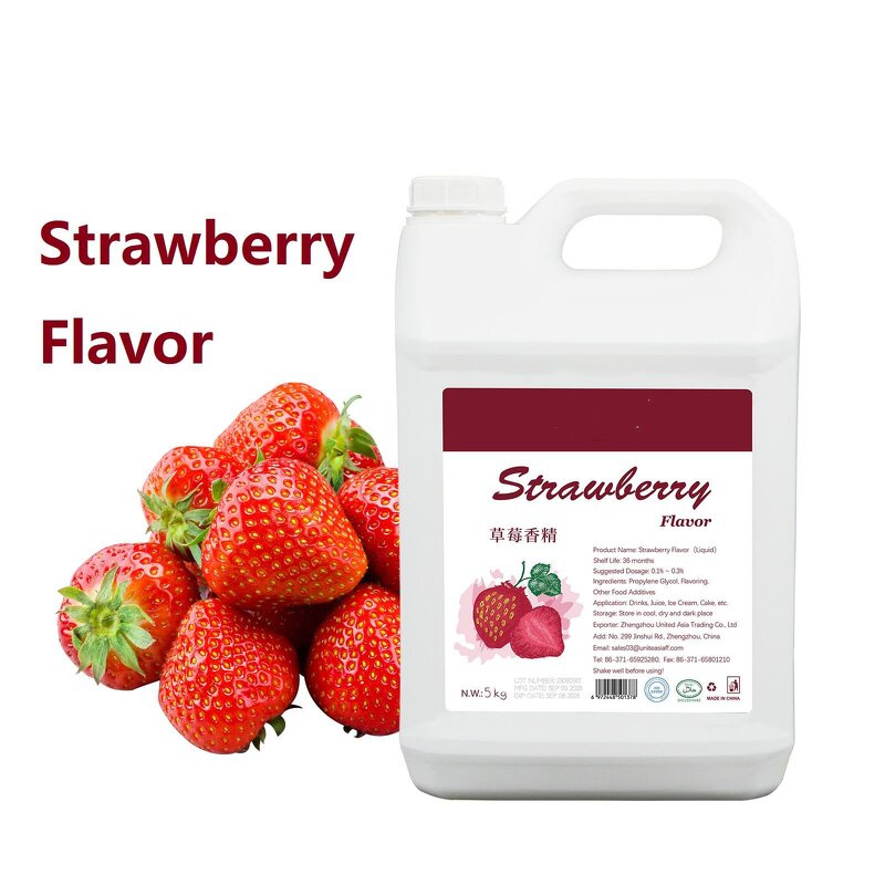 Strawberry Fruit Flavor Supplier - ISO Food Grade Concentrated Liquid