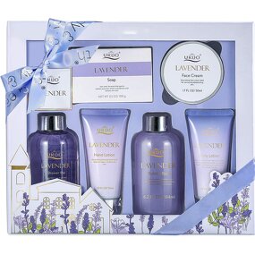 Spa Body Wash Set Manufacturer - Lavender Flavor 6 Pcs Private Label