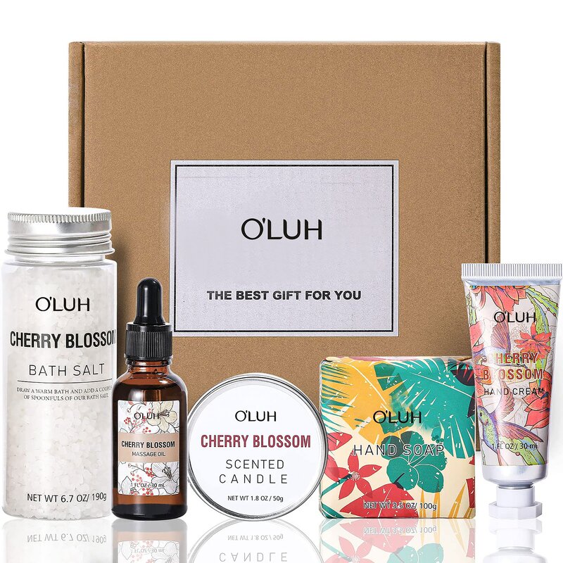 Liquid Bath Soap Set Manufacturer - Customized Herbal Cherry Blossom