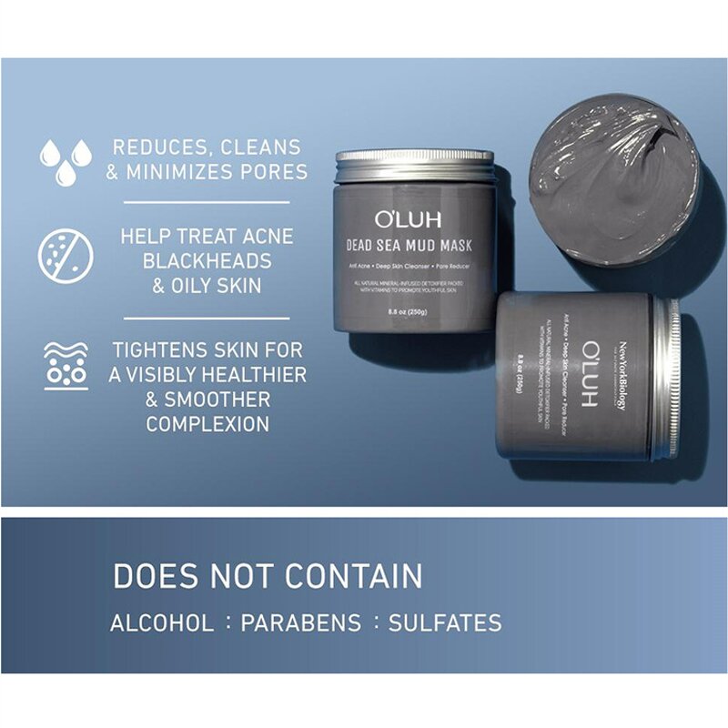 Dead Sea Mud Mask Manufacturer - Black Clay Mask Private Label