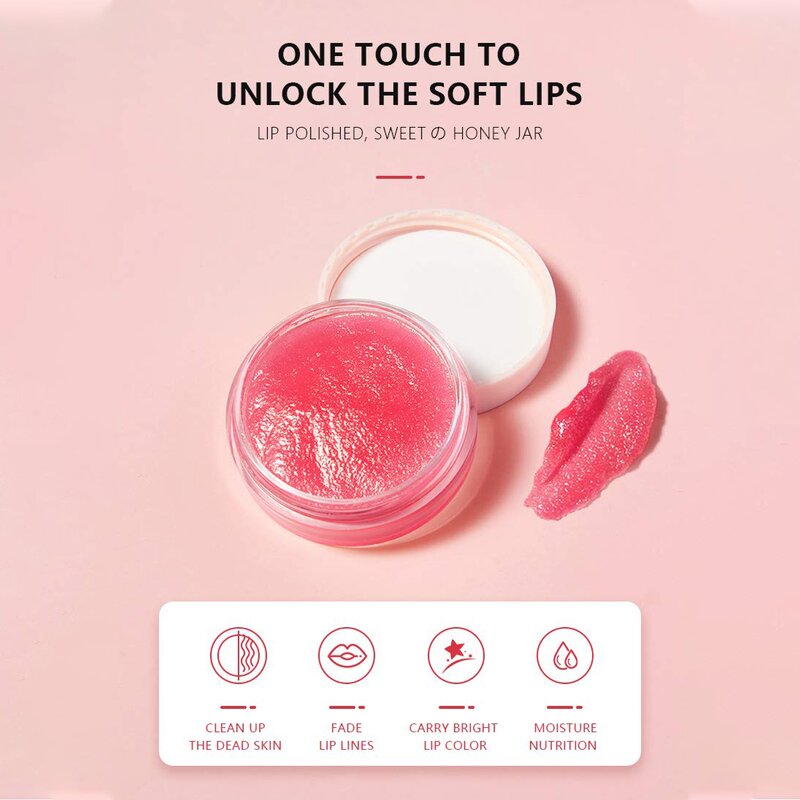 Lip Scrub Supplier - Natural Whitening Organic Vegan Pink