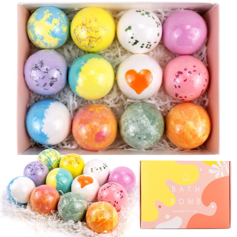 Bath Bomb Manufacturer - Pearl Round Shaped with Plants Extracts