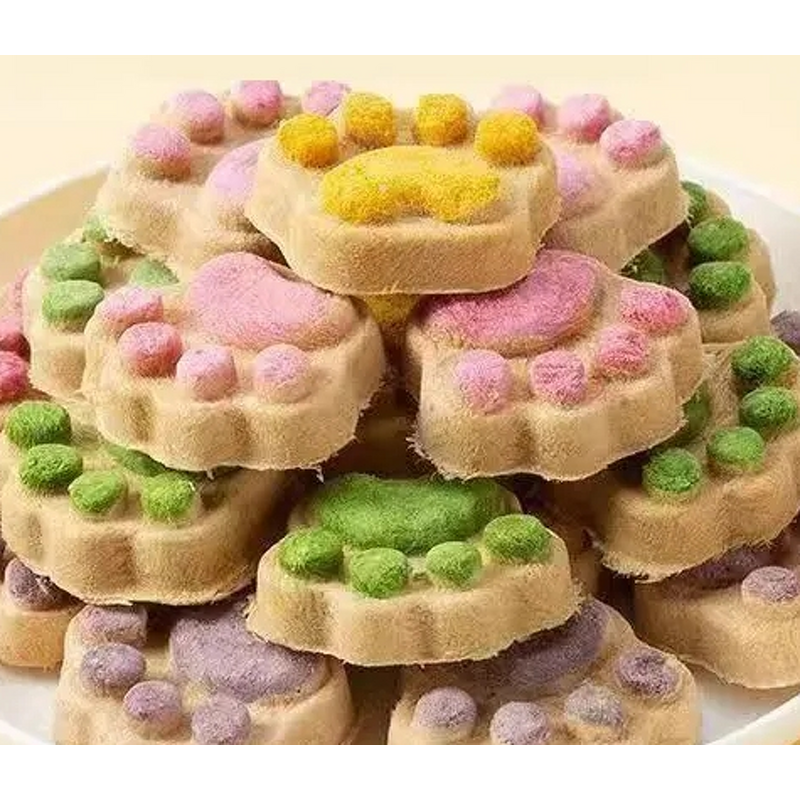 Freeze-Dried Raw Bone Meat Cakes Manufacturer - Claw-Shaped Teething