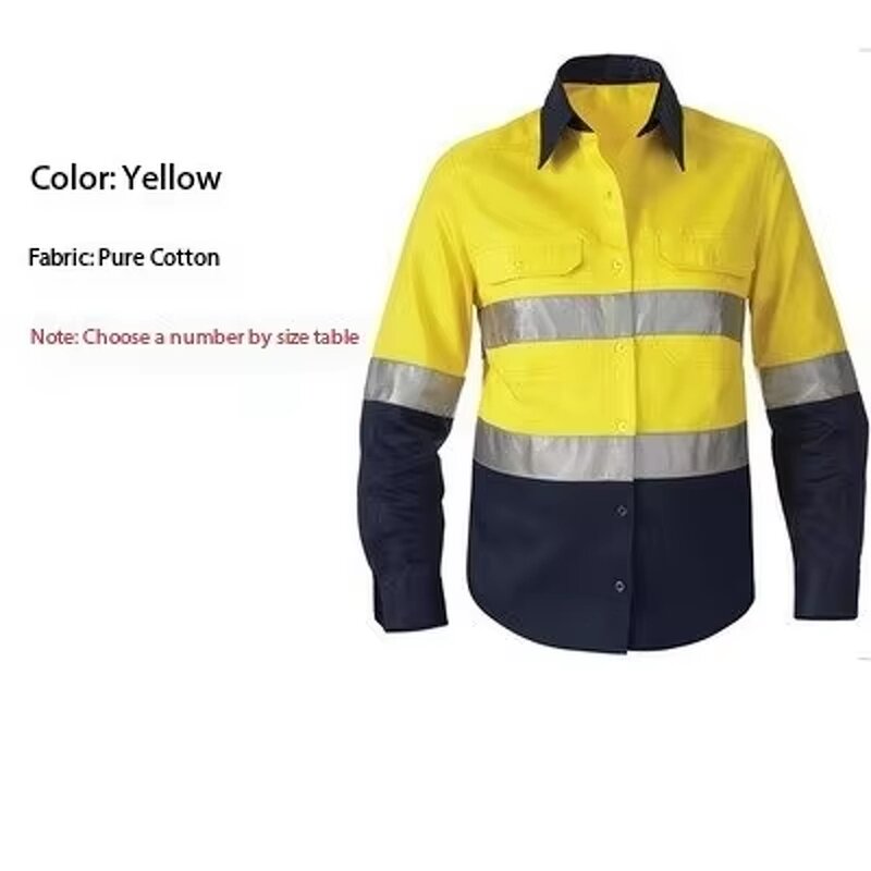 Workwear Shirt Supplier - Long Sleeve Reflective Heavy Duty