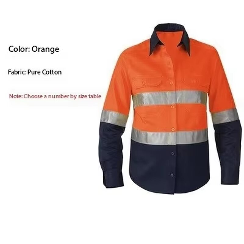 Workwear Shirt Supplier - Long Sleeve Reflective Heavy Duty