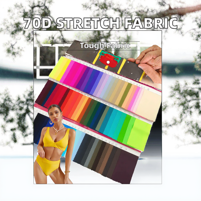 Ripstop Fabric Manufacturer - 70D Breathable 4 Way Stretch Plain
