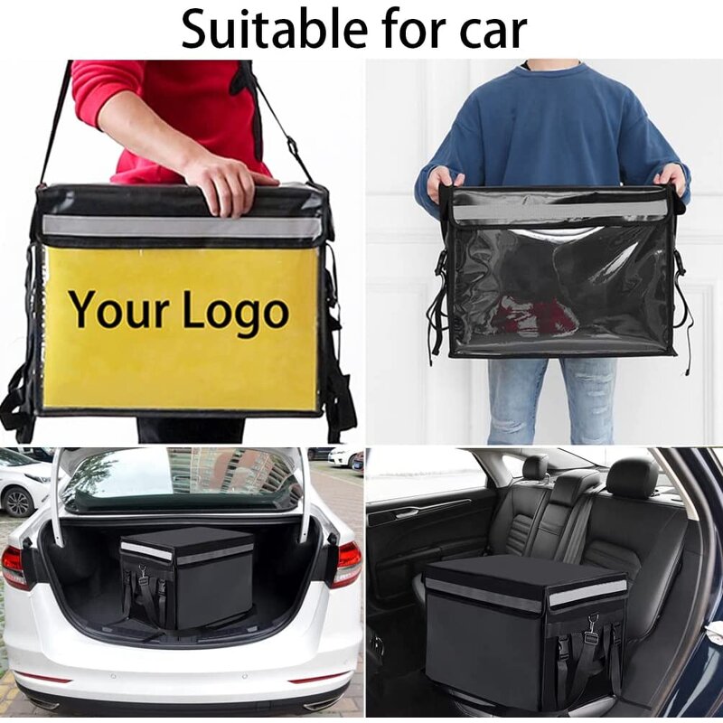 Food Delivery Bag Manufacturer - Insulated with Support Frame Plastic