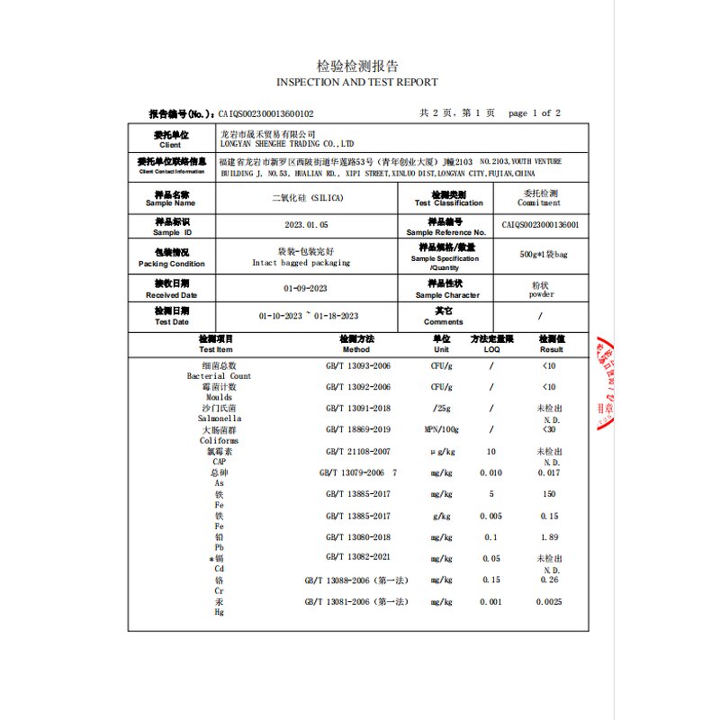 Silica Powder Supplier - Nano Microsilica Fine -400 Fumed Silica